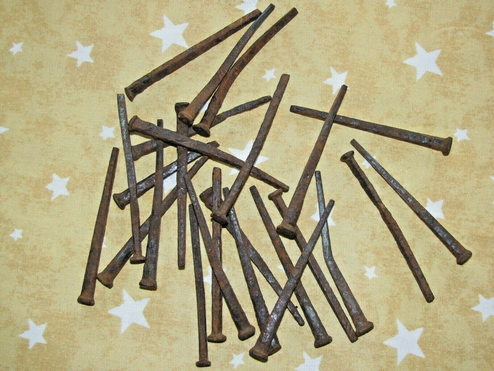 21 Vintage Used Square Nails  2-1/2 Inch Long